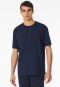 Shirt kurzarm Sweat-Qualität nachtblau - Mix+Relax