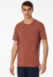 Shirt kurzarm Sweat-Qualität terracotta - Mix+Relax