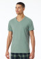 Shirt korte mouw V-hals linde - Mix+ Relax