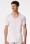 Shirt short sleeve v-neck white - Premium Modal