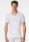 Shirt kurzarm V-Ausschnitt weiß - Premium Cotton