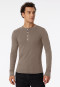 Shirt long sleeve brown-grey - Revival Karl-Heinz