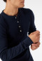 Shirt lange mouwen donkerblauw - Revival Karl-Heinz