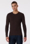 Shirt long-sleeved dark brown - Revival Friedrich