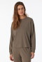 Shirt long-sleeved interlock organic cotton taupe - Mix & Relax