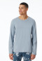 Tee-shirt à manches longues bleu jeans chiné - Mix+Relax