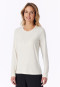Shirt langarm naturweiß - Mix+Relax
