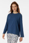 Shirt lange mouwen marineblauw - Mix+Relax
