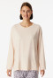 Shirt langarm rundhals champagner - Mix+Relax
