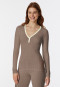 Shirt langarm taupe - Revival Agathe