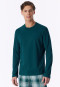 Shirt langarm tiefseegrün - Mix+Relax