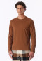 Shirt met lange mouwen, kleur toffee - Mix+ Relax