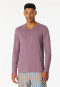 Shirt lange mouwen v-hals lila - Mix+ Relax