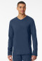 Shirt long-sleeve v-neck royal - Mix+Relax