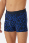 Boxer briefs 3-pack organic cotton woven elastic waistband solid colored/patterned dark blue/royal blue - 95/5