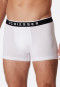 Shorts 3-pack biologisch katoen geweven elastische tailleband wit - 95/5