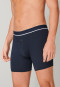 Boxer briefs double rib organic cotton dark blue - Retro Rib