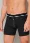 Shorts Doppelripp Organic Cotton schwarz - Retro Rib