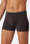 Shorts in raffinato tessuto Interlock con fantasia, antracite/rosso - Fine Interlock