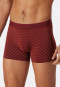 Short microvezel met patroon terracotta/wit - Pure Micro