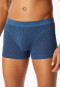 Shorts Organic Cotton gemustert atlantikblau - Comfort Fit