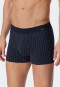 Boxer coton bio imprimé bleu foncé/blanc - Fashion Daywear