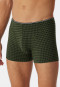 Shorts biologisch katoen met patroon olijfgroen - 95/5