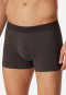Pantaloncini stretch in cotone biologico con fantasia, color antracite - 95/5