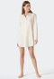 Slaaphemd lange mouwen geweven stof Tencel knoopsluiting strepen off-white - Selected! premium inspiratie