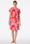 Sleepshirt short sleeve floral print candy pink - Modern Nightwear