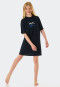 Sleepshirt kurzarm Organic Cotton Sea dunkelblau - Aquatic Flow