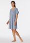Sleep shirt short-sleeved organic cotton wide A-shape graphic print multicolored - Flared Fit