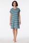 Sleepshirt short sleeve stripes blue gray - Casual Essentials