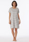 Sleep shirt short-sleeved stripes heather gray - Casual Essentials