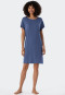 Sleep shirt short-sleeved Tencel oversized batwing sleeves blue - selected! premium inspiration