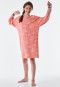 Sleepshirt langarm Fleece Bündchen Wolken rosé - Feeling@Home