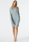 Slaapshirt lange mouwen Modal Oversized manchetten grijsblauw - Modern Nightwear