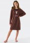 Chemise de nuit manches longues coton bio chien marron - Teens Nightwear