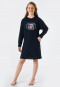 Sleep shirt long-sleeved Organic Cotton Universe midnight blue - Teens Nightwear