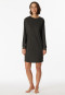Sleep shirt long-sleeved oversized modal anthracite - Modern Nightwear