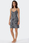 Sleep shirt modal V-neck spaghetti straps leaf print multicolored - Contemporary Nightwear