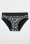 Slip 2-pack donkerblauw/zwart patroon - naadloos