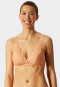 Soutien-gorge souple sans armature dentelle allover couleur pêche- Feminine Lace