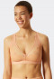 Soft bra without underwire and pads lace peach - Feminine Lace