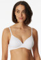 Soutien-gorge doux coton bio à coques blanc - 95/5