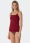 Spaghetti top 2-pack organic cotton black/berry - 95/5 Organic
