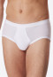 Sport briefs with fly, fine rib, white - Original Classics