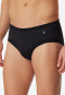 Sports briefs with fly-front black - Long Life Cotton