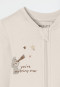 Long romper with foot teddy bear beige mottled - Baby