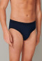 Slip supermini in confezione da 3 in cotone biologico di colore blu scuro - 95/5
